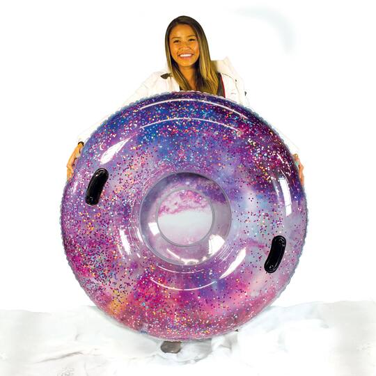 SnowCandy 48" Pink Deep Space Galaxy Glitter Snow Tube